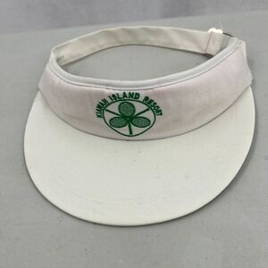 Kiawah Island Resort Tennis Visor White Headband Adjustable Adult Unisex